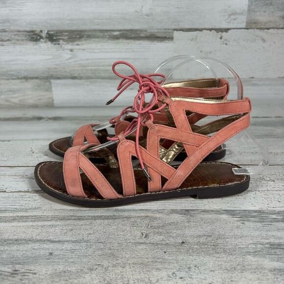 Sam Edelman Women's Gemma Gladiator Sandals Shoe Pink Peach Size 6.5M - Picture 2 of 7